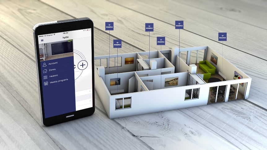 Adax Clea Wifi "H" elektromos fűtőpanel 800 W - Image 3