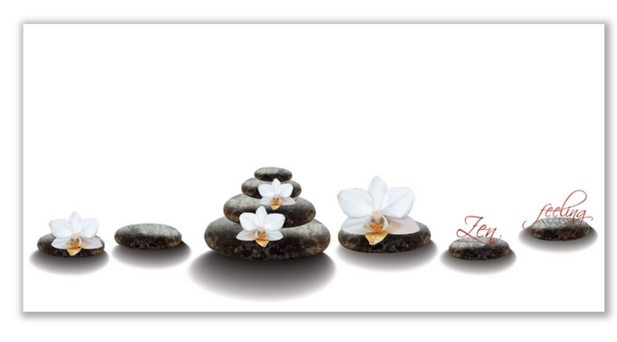 Üveg - kép infrapanel Orchids (600 W) Új termék!