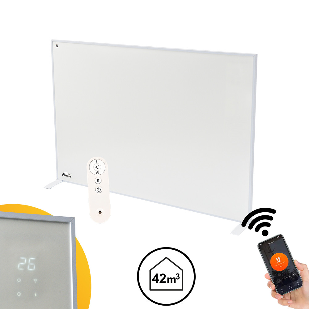 Crystal infrapanel 960W WIFI - beépített termosztáttal