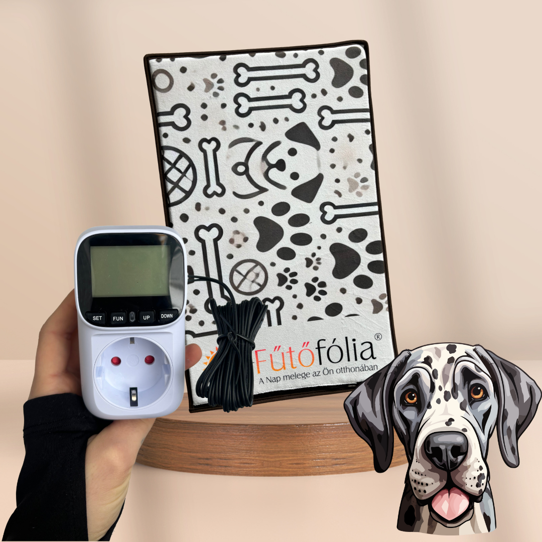 Infra Melegítő Párna Kisállatoknak- 25x50 cm- Termosztáttal