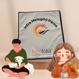 Infra hátmelegítő párna- 50x50cm