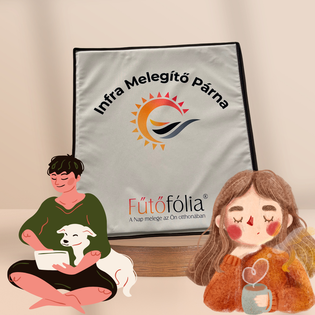 Infra hátmelegítő párna- 50x50cm